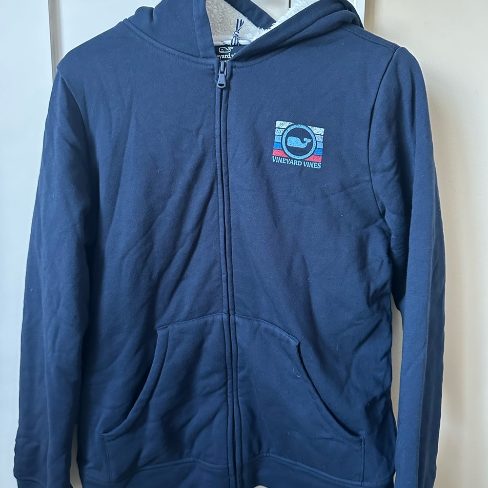 NWT Boys vineyard vines fleece lined hoodie